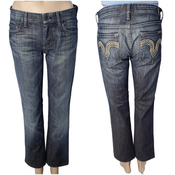 7 For All Mankind Women's Kate Dark Wash Straight Leg Jeans - Picture 1 of 11